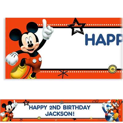 Custom Mickey On The Go Banner