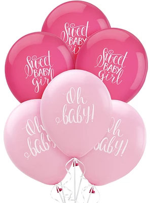 15ct, Floral Baby Balloons
