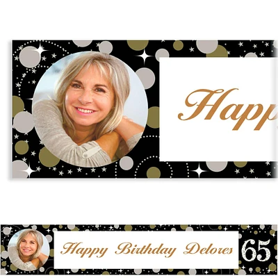 Custom Sparkling Celebration 65 Photo Banner