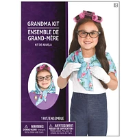 Girls 100th Day of School Grandma Costume Accessory Kit