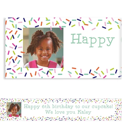 Custom Colorful Sprinkles Photo Banner