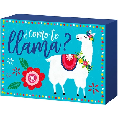 Como Te Llama Block Sign