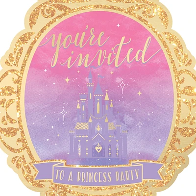 Glitter Disney Once Upon a Time Invitations 8ct