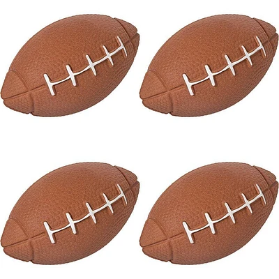 Mini Rubber Footballs, 4ct