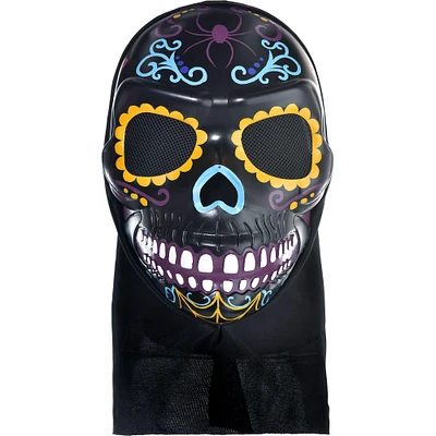 Neon Day of the Dead Full Head Mask