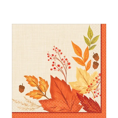 Fall Foliage Dinner Napkins 16ct