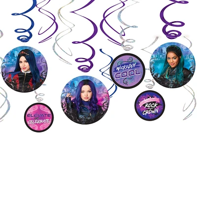 Descendants 3 Swirl Decorations 12ct