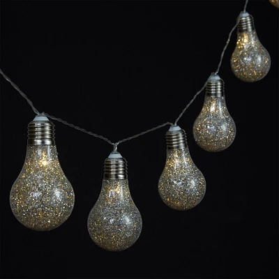 Glitter Edison Lightbulb LED String Lights