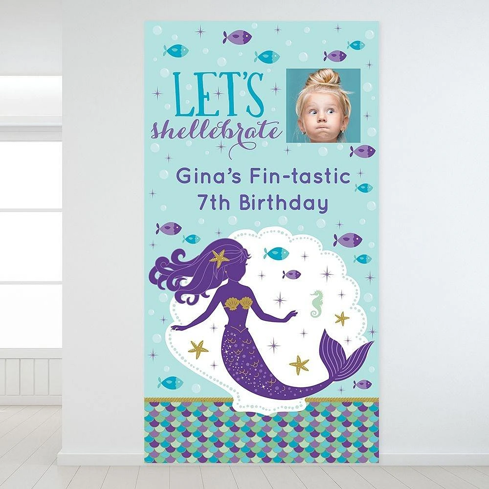 Custom Wishful Mermaid Photo Backdrop