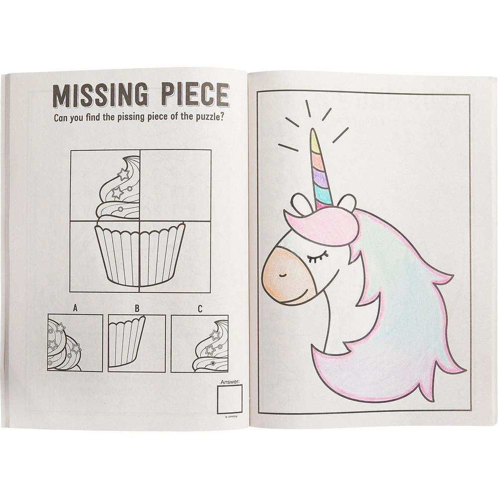 Unicorn Coloring & Activity Book