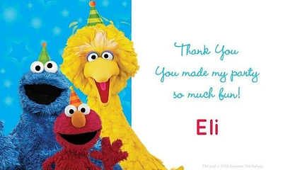 Custom Sesame Street Thank You Notes