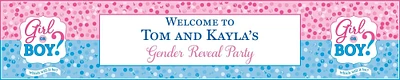 Custom Girl or Boy Gender Reveal Table Runner