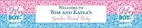 Custom Girl or Boy Gender Reveal Table Runner