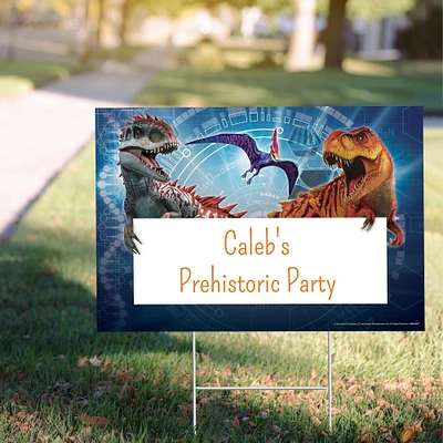 Custom Jurassic World Yard Sign