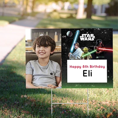 Custom Star Wars Photo Yard Sign