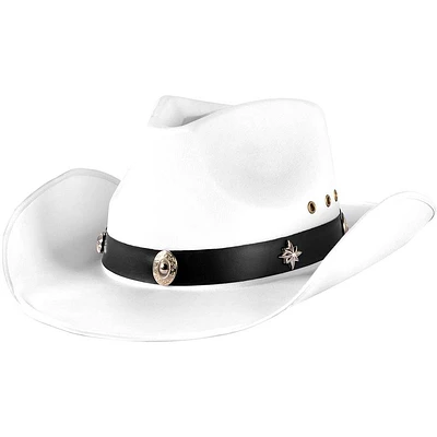 White Satin Cowboy Hat