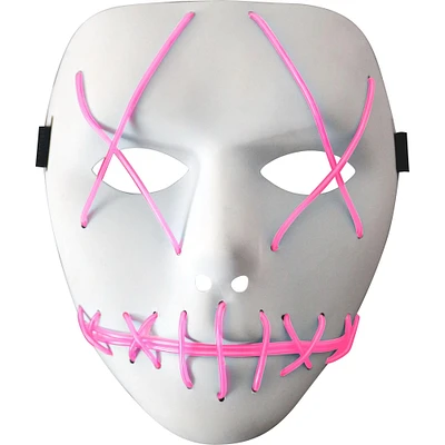 Light-Up Pink Stitch Face Mask