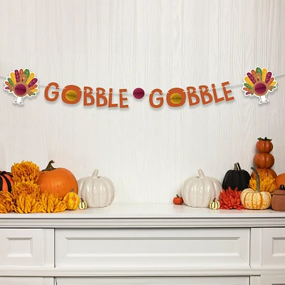 Gobble Gobble Honeycomb Banner