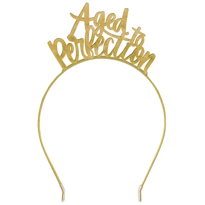 Golden Age Aged to Perfection Metal Headband, 4.75in x 7.4in