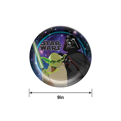 Star Wars Galaxy of Adventures Paper Lunch Plates, 9in, 8ct