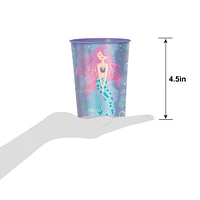 Metallic Shimmering Mermaids Plastic Favor Cup, 16oz