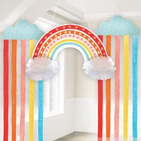 Retro Rainbow & Cloud Hanging Decorations