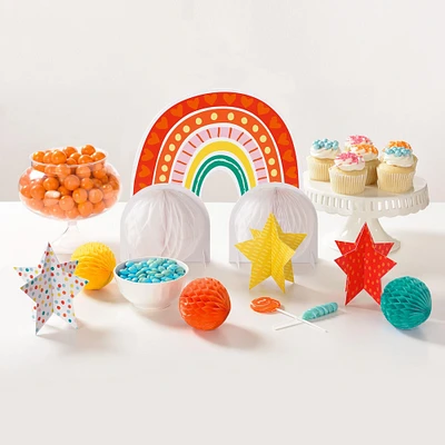 Retro Rainbow Table Decorating Kit, 7pc