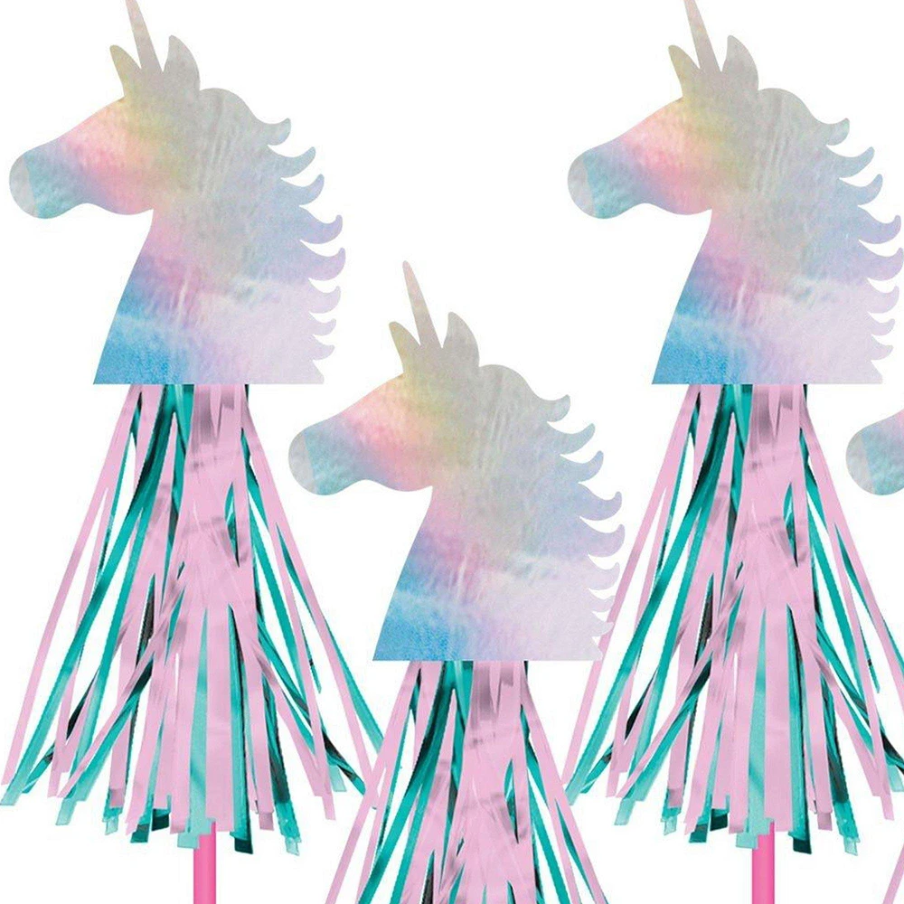 Iridescent Enchanted Unicorn Wands, 17in, 6ct