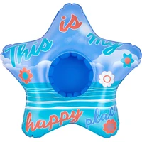 Inflatable Happy Place Drink Float, 9.8in x 9.8in