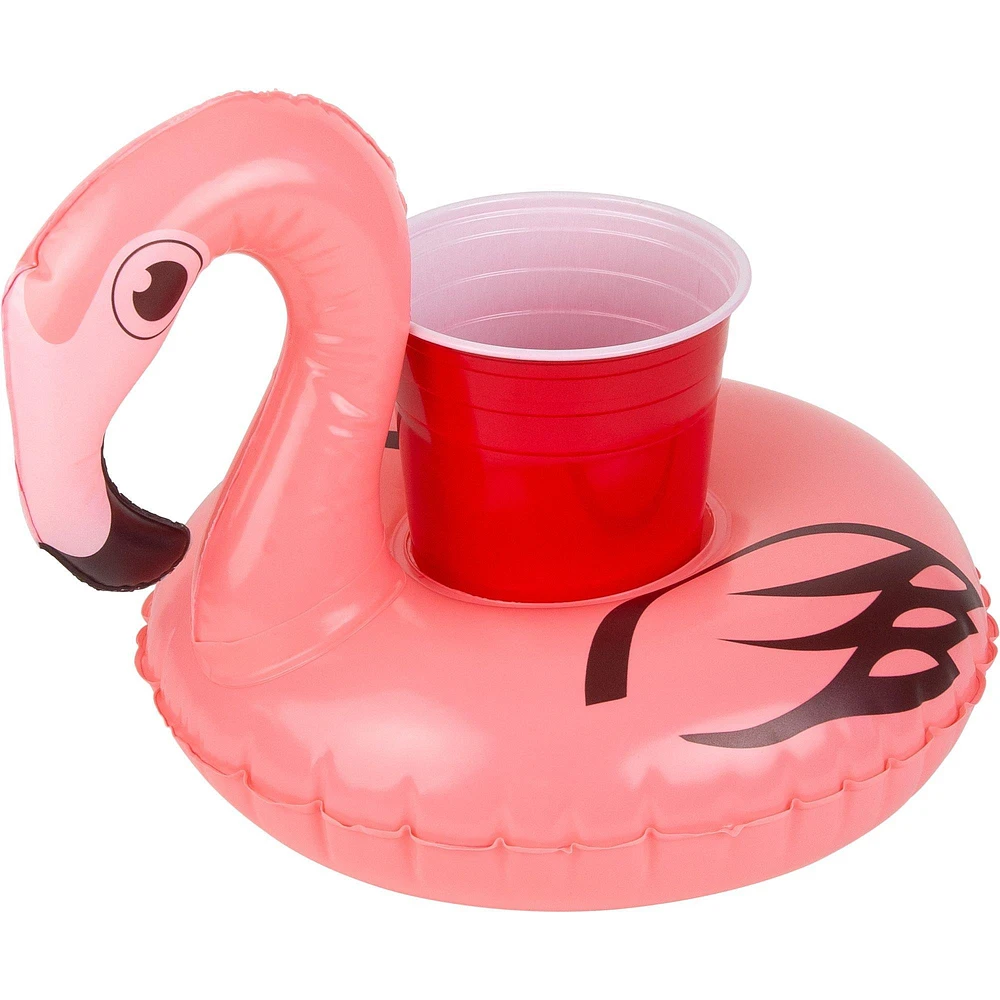 Inflatable Flamingo Drink Float, 8.6in x 10.4in