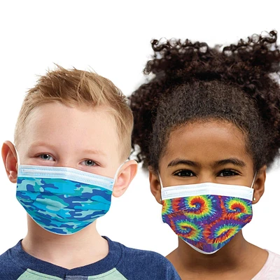 Disposable Protective Face Masks for Kids, Ages 8 and Up, 24ct