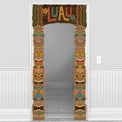 Vintage Tiki Cardstock Doorway Decoration, 41in x 87.5in