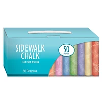 Assorted Color Sidewalk Chalk, 50pc