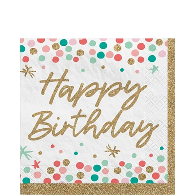 Wish Big Birthday Lunch Napkins, 6.5in, 36ct