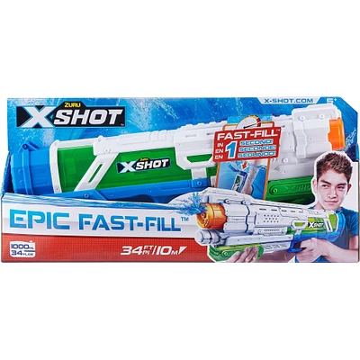 Zuru Z-Shot Fast Fill Water Blaster, 24oz, 30ft Range