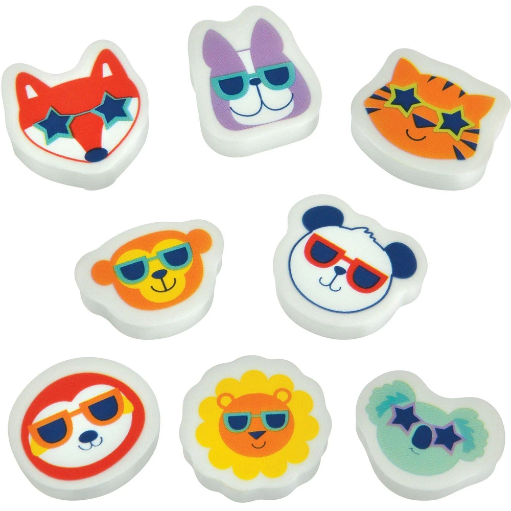 So Cool Critter Erasers 100ct