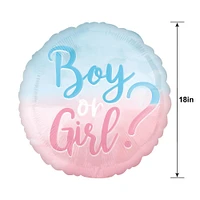 Boy or Girl Foil Balloon, 18in - The Big Reveal