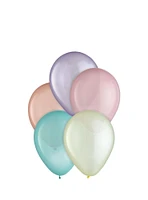 25ct, 5in, Sorbet 5-Color Mix Mini Latex Balloons - Blue, Pinks, Purple & White