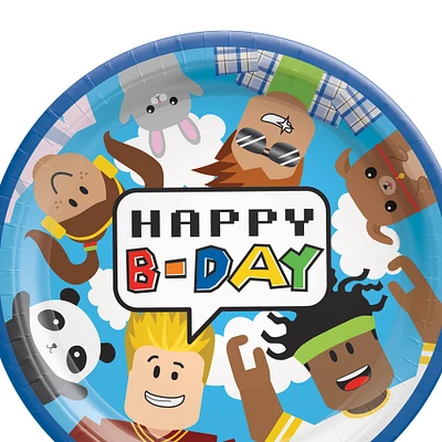 Party Town Birthday Paper Lunch Plates, 9in, 8ct