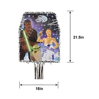 Pull String Star Wars Galaxy of Adventures Cardstock & Tissue Paper Pinata, 18in x 21.5in