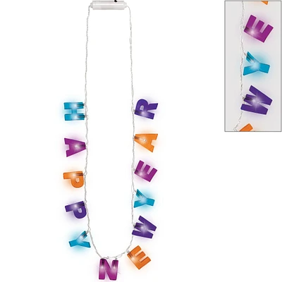 Light-Up Happy New Year Necklace