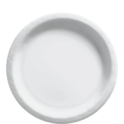White Extra Sturdy Paper Lunch Plates, 8.5in, 150ct