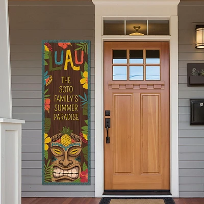 Custom Vintage Tiki Vinyl Vertical Banner, 2ft x 6ft