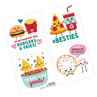 Valentine's Day Food Friends Tattoos, 48ct