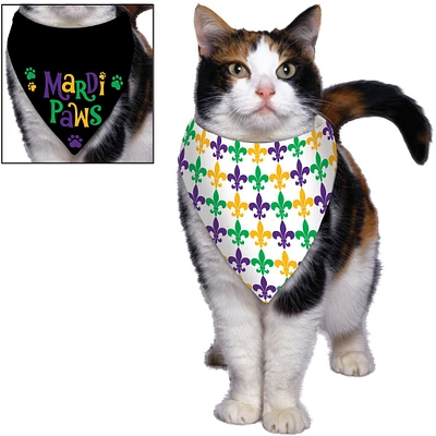 Pet Mardi Paws Reversible Bandana