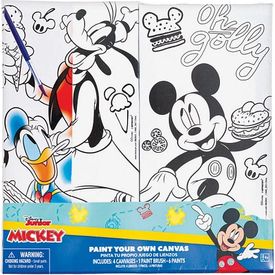 Mickey Mouse Color Your Own Canvas Kit, 2pc