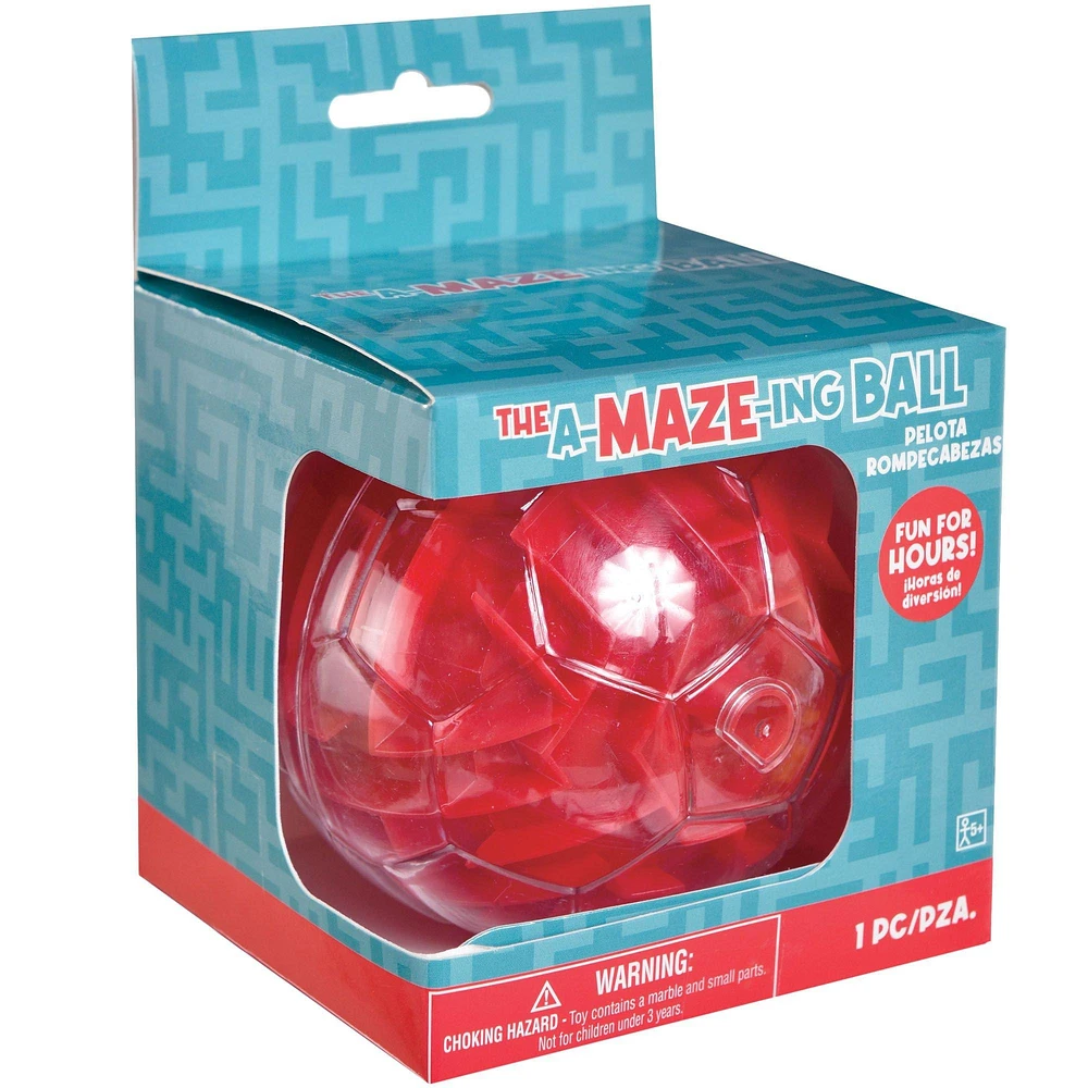 Red A-Maze-Ing Puzzle Ball, 4in