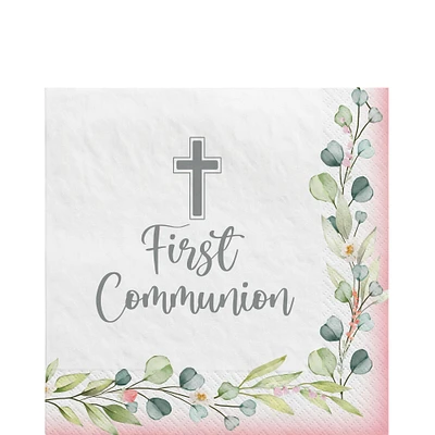 My First Communion Paper Lunch Napkins, 6.5in