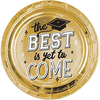 Metallic Best Is Yet to Come Graduation Paper Dinner Plates, 10.5in, 8ct