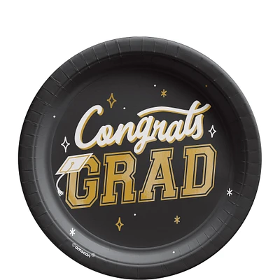 Metallic Best Is Yet to Come Graduation Paper Dessert Plates, 7in, 8ct